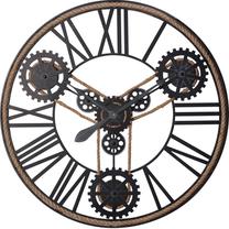 Laikrodis Splendid Delion, ruda/juoda, 78 cm x 78 cm, 78 cm