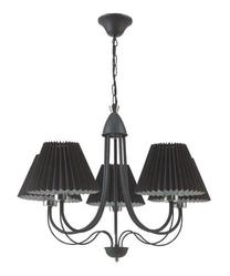Šviestuvas kabinamas Lampex Onyks 2586/5, E27, 5 x 60 W, juoda sp. / juoda sp.