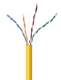 Сетевой кабель Gembird CAT5e UTP LAN UPC-5004E-SOL-Y, 305 м, желтый цв.
