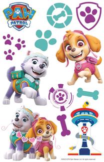 Sieninis lipdukas Nickelodeon Paw Patrol Skye & Everest, įvairių spalvų