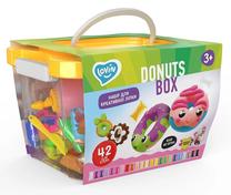 Žaisliniai virtuvės reikmenys Lean Toys Donuts Box, įvairių spalvų