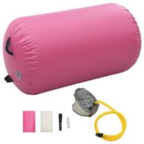 Treniruočių volelis VLX Inflatable Roll 92712, 100 cm, rožinė sp.