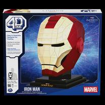 4D dėlionė Spin Master Iron Man Helmet 6069819, 24.6 cm x 19 cm, 96 vnt., įvairių spalvų