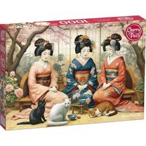 Dėlionė CherryPazzi Springtime Tea, 50 cm x 70 cm, 1000 vnt., įvairių spalvų