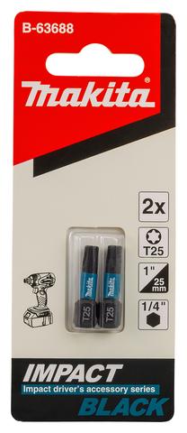 Набор битов для отверток Makita B-63688, T25, 25 мм, 1/4"