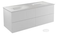 Vonios spintelė su praustuvu Besco Akya Classic, balta sp., 52.5 cm x 131 cm x 50.7 cm