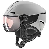 Slidinejimo šalmo ir akinių rinkinys Uvex Instinct Visor Pro V, pilka sp., 60-62 cm