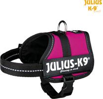 Шлейки для собак Trixie Julius-K9, фуксия (magenta) цв., 330 - 450 мм x 18 мм, XS/S