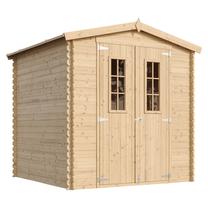 Sodo sandėliukas, su grindimis Timbela M343C+M343G, 206 cm x 216 cm x 224 cm, rusva sp.