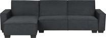 Kampinė sofa Beliani Romedal, grafito sp., dešininė, 173 x 290 cm x 86 cm