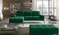 Kampinė sofa Torrense Monolith 37, žalia sp., kairinė, 175 x 265 cm x 98 cm