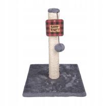 Kaķu skrāpējamais stabs Barry King BK-16101, 25 cm x 25 cm x 37 cm, Pelēka krās.