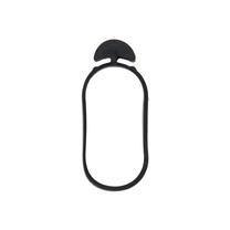Augalų tvirtinimo žiedai Bradas Anchor Rubber Tie, 5 cm x 0.4 cm, 5 cm, guma, juoda sp.