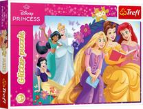 Пазл Trefl Glitter Princess 14834, 34 см x 48 см, 100 шт., многоцветный