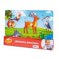 Medinė dėlionė Smily Play SPW83611, 7 vnt., įvairių spalvų