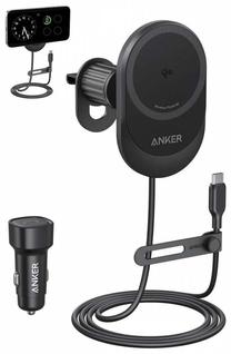 Adapteris Anker MagGo Qi2, 1 x USB Type C, juoda sp., 15 W