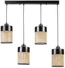 Valgusti rippuv Opviq Chandelier Zeus 8705-6, E27, must v./beež v. / must v.