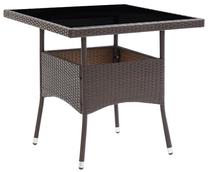 Lauko stalas VLX 310552, rudas/juodas