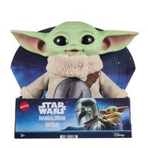 Mīkstā rotaļlieta Mattel Star Wars The Mandalorian & Grogu Grogu, brūna krās./zaļa krās., 28 cm