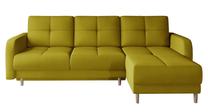 Kampinė sofa Roxi Nube 45, geltona sp., 165 x 240 cm x 90 cm