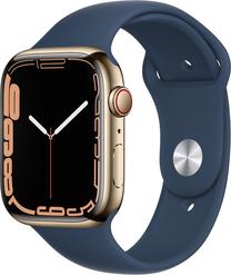Viedais pulkstenis Apple Watch Series 7 GPS + Cellular, 45mm, zelta krās.