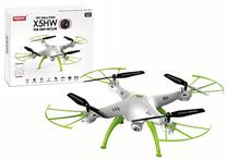 Žaislinis dronas Syma X5HW 14877, 19 cm, balta sp./žalia sp.