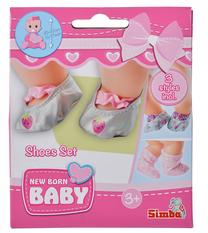 Одежда для кукол Simba New Born Baby Shoes Set, (цвет/дизайн выбирается случайным образом)