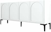 Konsoles galds Kalune Design Lyon 79, balts krās./melns krās., 35 cm x 180 cm x 79 cm