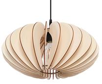Valgusti rippuv Sollux Sophia Wood 10516051, E27, 1 x 60 W, pruun v. / pruun v.