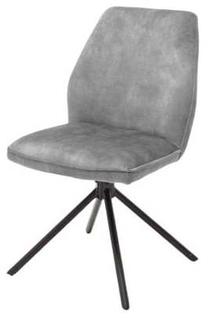 Valgomojo kėdė MC Akcent Ottawa 2 OT2S47GX, matinė, juoda sp./pilka sp., 64 cm x 60 cm x 89 cm