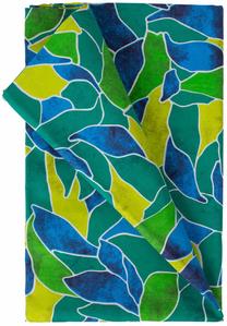 Staltiesė stačiakampė Home4you Loneta New, mėlyna sp./geltona sp./žalia sp., 220 cm x 136 cm