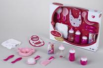 Набор для ухода за куклой Klein Princess Coralie Feeding And Nursing Set, белый цв./розовый цв.