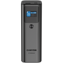 Nešiojamas įkroviklis (Power bank) Canyon PB-2010, 27000 mAh, 140 W, tamsiai pilka sp.