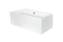 Vonia, laisvai pastatoma Besco Infinity, 160 cm x 100 cm x 55.5 cm, dešininė, balta sp.