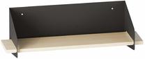 Sieninė lentyna Kalune Design Long Arm, juoda sp., 20 cm x 60 cm x 19 cm