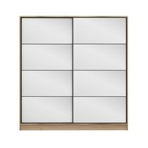 Spinta Kalune Design Kale 3173, šviesiai ruda sp., 52 cm x 180 cm x 190 cm, su veidrodžiu