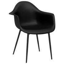 Valgomojo kėdė VLX 338075, juoda sp., 64 cm x 59 cm x 84 cm