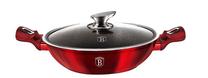Puodas Berlinger Haus Metallic Line Burgundy, Ø30 cm, 4.8 l, raudona sp.