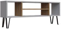ТВ стол Kalune Design Garvin, коричневый цв./белый цв., 120 см x 25 см x 46.6 см