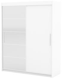Spinta ADRK Esti, balta sp., 59 cm x 180 cm x 215 cm, su veidrodžiu