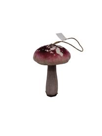 Eglītes rotājums Christmas Touch Mushroom, rozā krās., 13 cm, poliesters/putu polietilēns