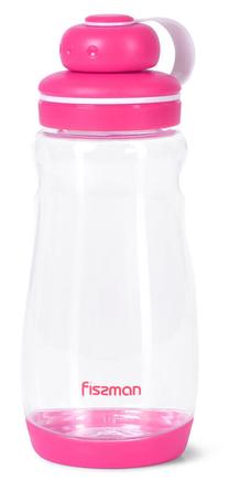 Sporta pudeles un šeikeri Fissman, sarkana krās./rozā krās., plastmasa, 0.5 l