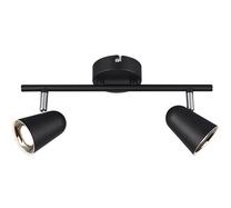 Šviestuvas lubų Reality Toulouse Toulouse R82122132, LED, 2 x 3.5 W, juoda sp. / sidabro sp.