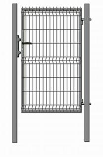 Segmenttäidisega väike värav Garden Center RAL7016, 100 cm x 153 cm, hall v.