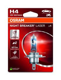 Автомобильная лампочка Osram 64193NL-1BL, галогеновая, прозрачный цв./белый цв., 12 В