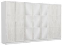 Шкаф Kalune Design Kale Country 2464, белый цв., 52 см x 315 см x 190 см, с зеркалом