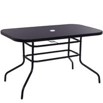 Lauko stalas Springos Garden 2 GF0081, juoda sp., 140 cm x 80 cm x 70 cm