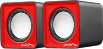 Kompiuterinė kolonėlė Audiocore AC870, raudona sp., 6 W