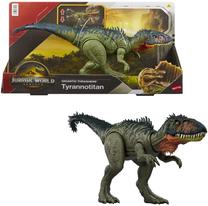 Žaislinė figūrėlė Mattel Jurassic World Gigantic Thrashers Tyrannotitian JCL75, 35 cm, žalia sp.