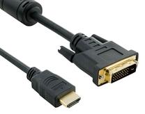 Laidas 4World HDMI male, DVI-D male, 3 m